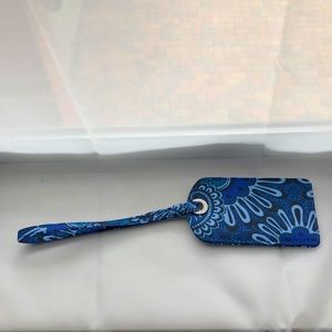 NWOT Vera Bradley Blue Tapestry Luggage Tag